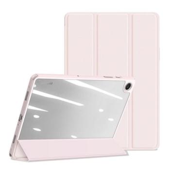 DUX DUCIS TOBY tok álló, bőr hatású (aktív FLIP, oldalra nyíló, TRIFOLD asztali tartó funkció, S Pen tartó) RÓZSASZÍN Samsung Galaxy Tab A9 Plus 5G (SM-X216), Galaxy Tab A9 Plus WIFI (SM-X210) kép
