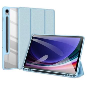 DUX DUCIS TOBY tok álló, bőr hatású (aktív FLIP, oldalra nyíló, TRIFOLD, S Pen tartó) VILÁGOSKÉK Samsung Galaxy Tab S9 FE WIFI (SM-X510), Samsung Galaxy Tab S9 FE LTE (SM-X516) kép