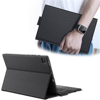 DUX DUCIS tok álló, bőr hatású (FLIP, bluetooth billentyűzet, asztali tartó, QWERTY, angol nyelvű) FEKETE SamsungGalaxy Tab S6 Lite 10.4 LTE (SM-P625) 2024, Galaxy Tab S6 Lite 10.4 WIFI (SM-P6 kép