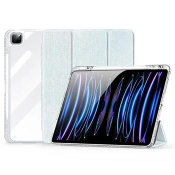 DUX DUCIS UNID tok álló, textil hatású (aktív FLIP, oldalra nyíló, TRIFOLD, asztali tartó, ceruza tartó) VILÁGOSKÉK Apple IPAD Pro 13 (2024) kép