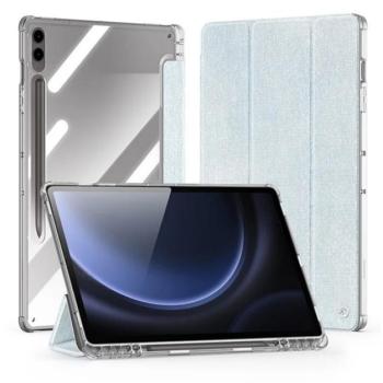 DUX DUCIS UNID tok álló, textil hatású (aktív FLIP, oldalra nyíló, TRIFOLD, asztali tartó, ceruza tartó) VILÁGOSKÉK Samsung Galaxy Tab S9 Plus LTE (SM-X816), Galaxy Tab S9 Plus WIFI (SM-X81 kép