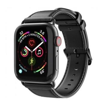 Dux Ducis YA Apple Watch 42/44/45/49mm bőr szíj, fekete kép