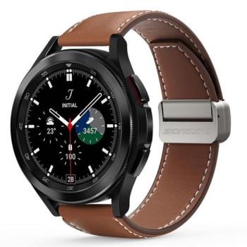 DUX DUCIS YA - valódi bőr szíj Samsung Galaxy Watch / Huawei Watch / Honor Watch (22mm-es szíj) barna kép