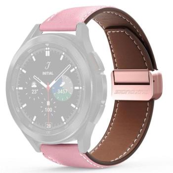 DUX DUCIS YA - valódi bőr szíj Samsung Galaxy Watch / Huawei Watch / Honor Watch (22mm-es szíj) rózsaszínű kép