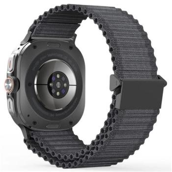 DUX DUCIS YC pótszíj (egyedi méret, nylon, SPORT) SÖTÉTSZÜRKE Samsung Galaxy Watch Ultra eSIM 47mm (SM-L705) kép