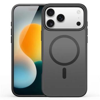 DUX DUCIS YIND szilikon telefonvédő (ütésállóság, kameravédő, matt, MagSafe) FEKETE Apple iPhone 17 Pro kép