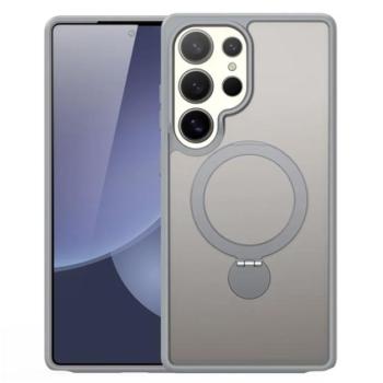 DUX DUCIS YIND szilikon telefonvédő (ütésállóság, kameravédő, matt, MagSafe, kitámasztó) ÁTLÁTSZÓ Samsung Galaxy S25 Ultra (SM-S938) kép