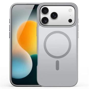 DUX DUCIS YIND szilikon telefonvédő (ütésállóság, kameravédő, matt, MagSafe) VILÁGOSSZÜRKE Apple iPhone 17 Pro kép