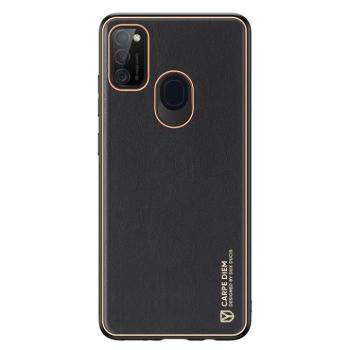 Dux Ducis Yolo elegáns tok puha TPU, műbőr Samsung Galaxy M30s fekete kép