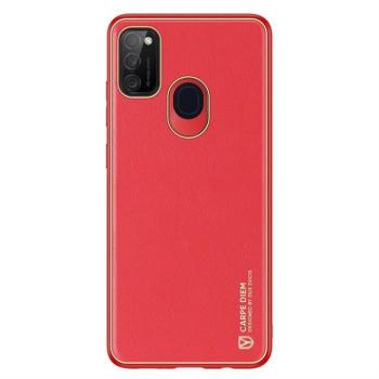 Dux Ducis Yolo elegáns tok puha TPU, műbőr Samsung Galaxy M30s piros kép