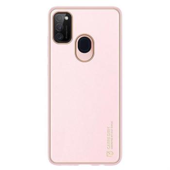 Dux Ducis Yolo elegáns tok puha TPU, műbőr Samsung Galaxy M30s rózsaszín kép