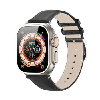 Dux Ducis YS Apple Watch 38/40/41mm bőr szíj, fekete kép