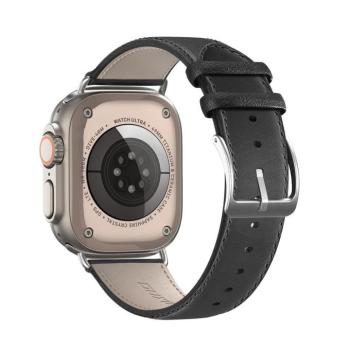 DUX DUCIS YS - bőr szíj Apple Watch 42/44/45/49mm fekete kép