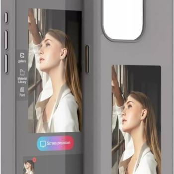E-Ink okos telefontok, programozható NFC kijelzővel iPhone 13 Pro, ezüst kép