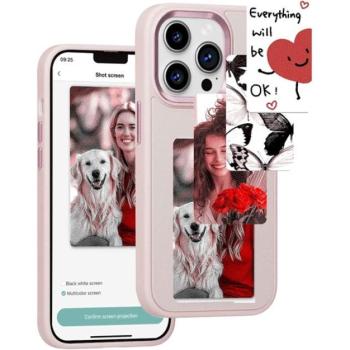 E-Ink okos telefontok, programozható NFC kijelzővel iPhone 13 Pro Max, rózsaszín kép