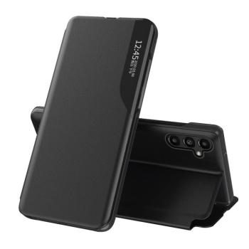 Eco Leather View Case tok Samsung Galaxy A14 egy flip stand fekete kép
