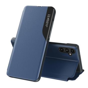 Eco Leather View Case tok Samsung Galaxy A14 flip stand kék kép