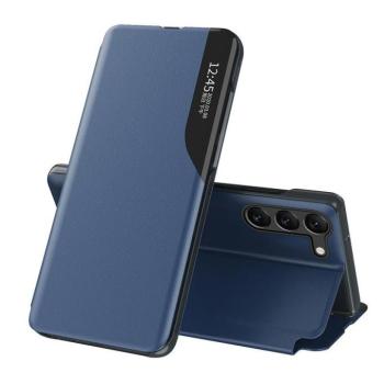Eco Leather View Case tok Samsung Galaxy S23 flip stand kék kép