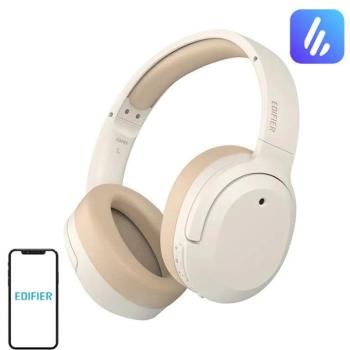 Edifier W820NB Plus Wireless / vezeték nélküli fejhallgató, ANC aktív zajszűréssel, bézs kép