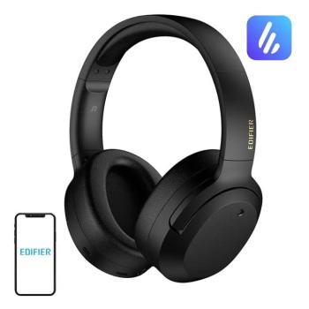Edifier W820NB Plus Wireless / vezeték nélküli fejhallgató, ANC aktív zajszűréssel, fekete kép