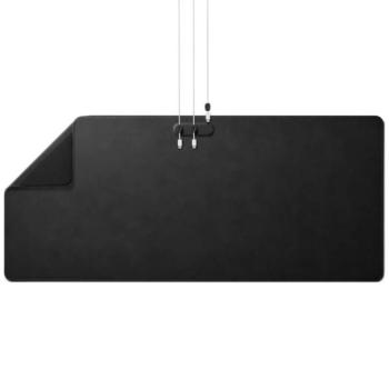 Egérpad, mágneses, kábeltartóval, Spigen LD302M, fekete kép