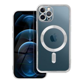 Electro Mag Apple iPhone 11 Pro MagSafe szilikon tok kameravédő-lencsével, ezüst kép