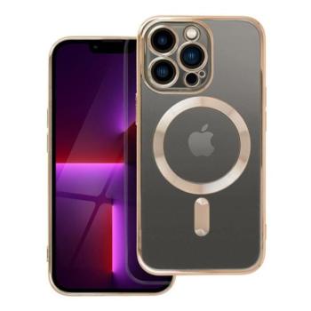 Electro Mag Apple iPhone 13 Pro MagSafe szilikon tok kameravédő-lencsével, arany kép