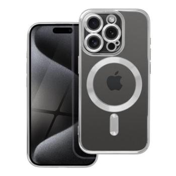 Electro Mag Apple iPhone 15 Pro MagSafe kompatibilis hátlap tok, szürke kép