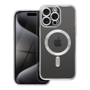 Electro Mag Apple iPhone 15 Pro Max MagSafe kompatibilis hátlap tok, szürke kép