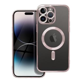 Electro Mag Apple iPhone 16 Plus MagSafe kompatibilis hátlap tok, rozéarany kép