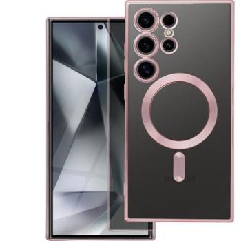 Electro Mag Samsung Galaxy S24 Ultra MagSafe kompatibilis hátlap tok, rozéarany kép