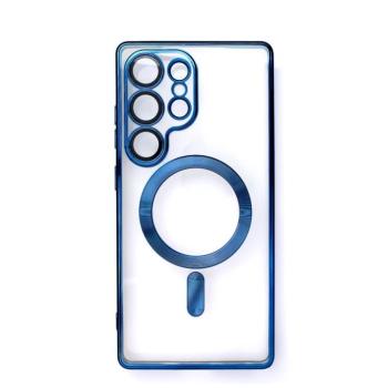 Electroplated MagSafe-kompatibilis tok iPhone 16e - kék kép