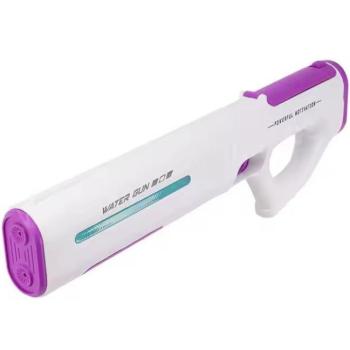 Elektromos automata vízipisztoly, akkumulátorral, világítással, vízálló, Wooze Water Electric Blaster, fehér/lila kép