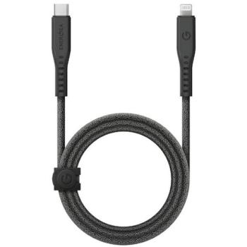 ENERGEA kabel Flow USB-C - Lightning C94 MFI 1,5m fekete 60W 3A PD gyorstöltés kép