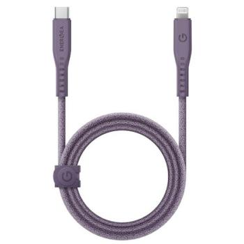 ENERGEA kabel Flow USB-C - Lightning C94 MFI 1.5m lila 60W 3A PD gyorstöltés kép