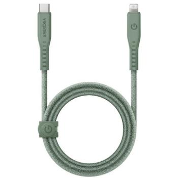 ENERGEA kabel Flow USB-C - Lightning C94 MFI 1.5m zöld 60W 3A PD gyorstöltés kép