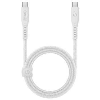 ENERGEA kabel Flow USB-C - USB-C 1.5m fehér 240W 5A PD gyorstöltés kép