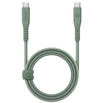 ENERGEA kabel Flow USB-C - USB-C 1.5m zöld 240W 5A PD Fast Charge kép
