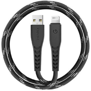 Energea Nyloflex C89 USB / Lightning MFI szövet töltő- és adatkábel, MFI 1.5m, fekete kép