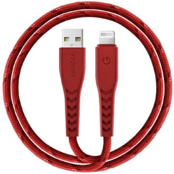 Energea Nyloflex C89 USB / Lightning MFI szövet töltő- és adatkábel, MFI 1.5m, piros kép