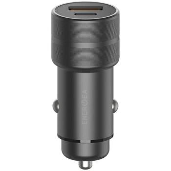 ENERGEA szivargyújtó töltő 1xUSB+1xUSB-C PD-QC 3.0 38W acél Alu Drive PD20+ kép