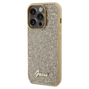 Eredeti előlap GUESS GUHCP14LPMSDGSD iPhone 14 Pro (Disco Script Metal / arany) tok kép