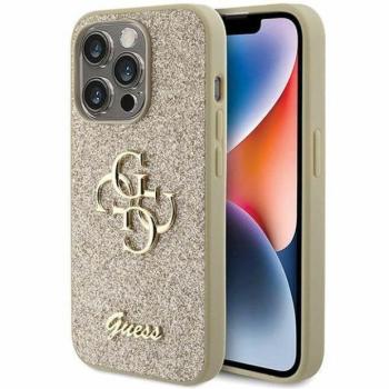 Eredeti előlap GUESS GUHCP15XHG4SGD iPhone 15 PRO MAX (Fix Glitter Big 4G / arany) tok kép