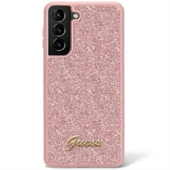 Eredeti előlap GUESS GUHCS23SHGGSHP Samsung Galaxy S23 (Fix Glitter / rózsaszín) kép