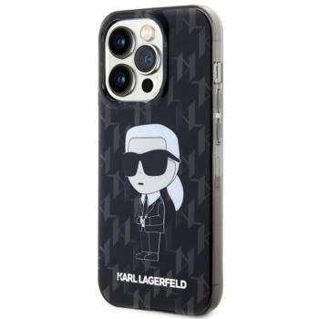 Eredeti előlap KARL LAGERFELD KLHCP15XHNKMKLK iPhone 15 PRO MAX (ikonikus Monogram / fekete) tok kép