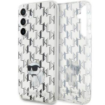 Eredeti előlap tok KARL LAGERFELD KLHCS23FEHNCMKLT Samsung S23 FE (Monogram / transaprent) kép