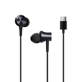 Eredeti sztereó fülhallgató Xiaomi hsej04wm USB-C fekete buborékfólia kép