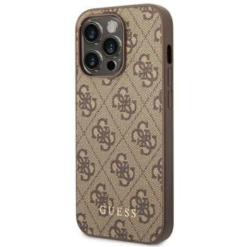 Eredeti tok GUESS GUHCP14LG4GFBR iPhone 14 PRO készülékhez (4G ARANY Logo / barna) kép