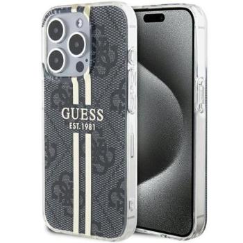 Eredeti tok GUESS GUHCP15LH4PSEGK iPhone 15 Pro (4G arany Stripe / fekete) kép