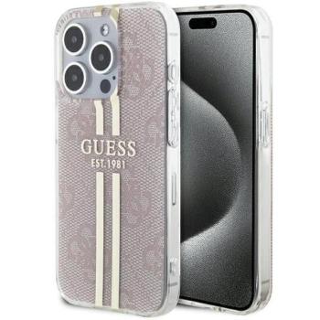 Eredeti tok GUESS GUHCP15LH4PSEGP iPhone 15 Pro (4G arany Stripe / rózsaszín) kép